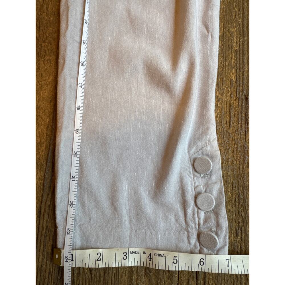 J. Jill Linen Stretch Button Hem Pants Size XS - Picture 9 of 10